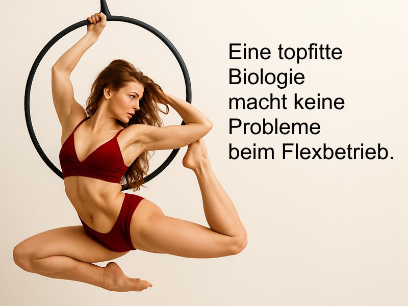 Eine topfitte Biologie macht kein Probleme beim Flexbetrieb.